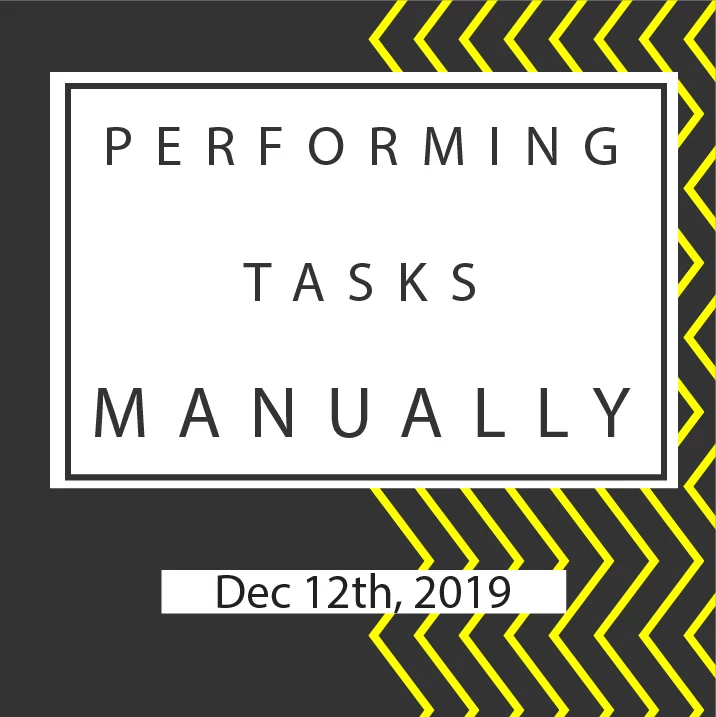 👍 Perform a tasks manually